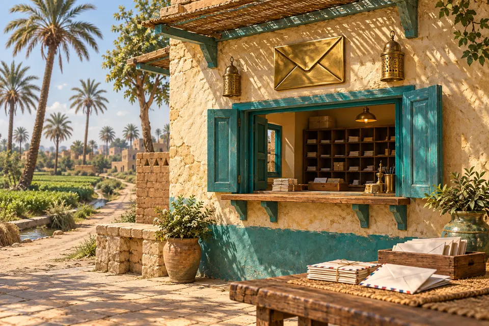 تصور فني لفئة بريد وخدمات مالية